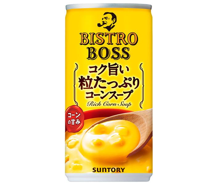 Suntory [For HOT] Bistro Boss soupe de maïs riche et délicieuse avec beaucoup de céréales boîte de 185 g x 30 pièces 