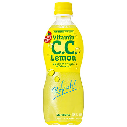 Suntory C.C. Lemon [For hand sale] 500ml plastic bottle x 24 pieces [Shipped in Japan]