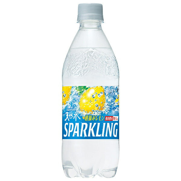 Suntory Natural Water Sparkling Lemon [Pour vente manuelle] Bouteilles en plastique de 500 ml x 24 pièces