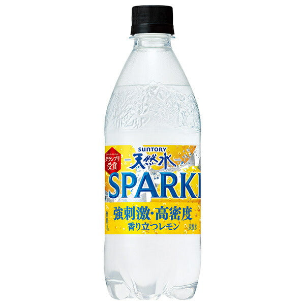 Suntory Natural Water SPARKLING Lemon [for vending machines] 490ml plastic bottles x 24 pieces [shipped in Japan]