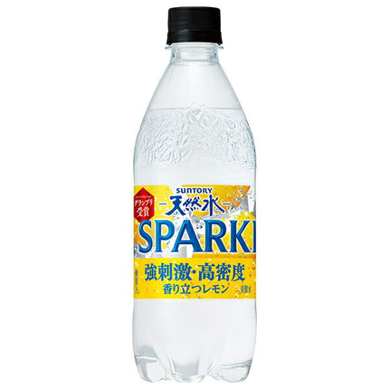 Suntory Natural Water SPARKLING Lemon [for vending machines] 490ml plastic bottles x 24 pieces [shipped in Japan]