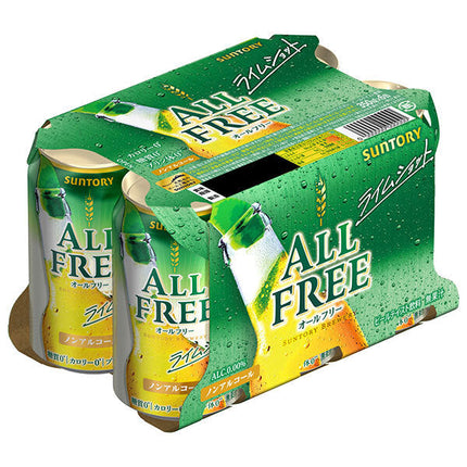 Suntory ALL FREE Lime Shot (6 can pack) 350ml cans x 24 pieces [shipped in Japan]