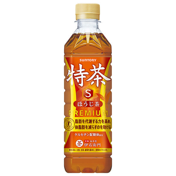 Suntory Iemon Tokucha Hojicha [For hand sale] [Food for Specified Health Uses Special Insurance] 500ml plastic bottles x 24 pieces [Shipped in Japan]