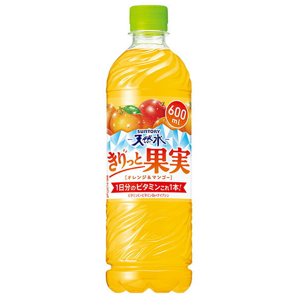 Suntory Suntory Tennensui Kiritto Fruit Orange & Mango 600ml plastic bottle x 24 bottles [shipped in Japan]