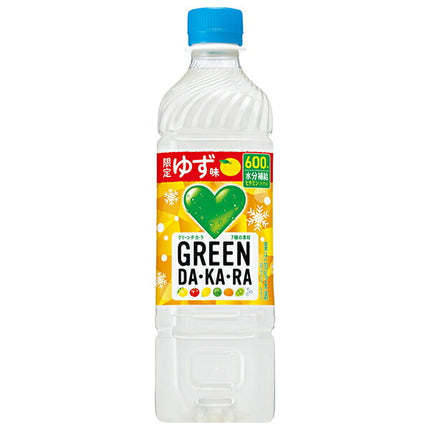 Suntory GREEN DA KA RA (Green Dakara) Winter Limited Vitamine Yuzu Saveur 600 ml Bouteille PET x 24 pièces 