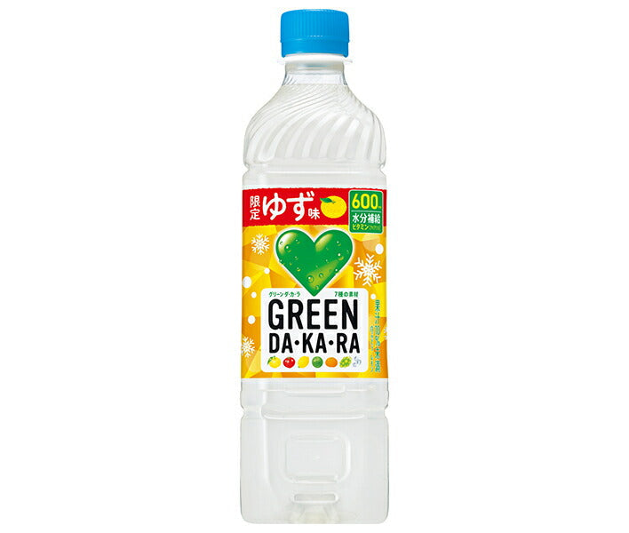 [11/25~ 10% off all products!!] Suntory GREEN DA KA RA (Green Dakara) Winter Limited Edition Vitamin Yuzu Flavor 600ml PET Bottle x 24 Bottles