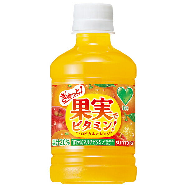 Suntory GREEN DA KA RA (Green Dakara) Vitamins with fruits! 280ml plastic bottles x 24 bottles [shipped in Japan]