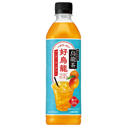 Suntory Oolong Tea Hao Oolong Mango & Mandarin Teaade 500ml PET bottle x 24 pieces [Shipped in Japan]