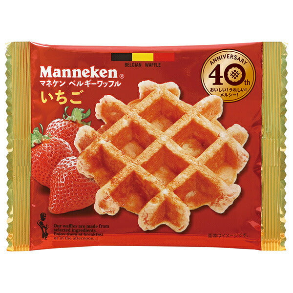Rosen Manneken Strawberry Waffles 30 (6 x 5) pieces [Shipped in Japan]