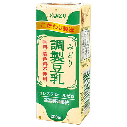 Kyushu Dairy Midori Prepared Soy Milk 200ml paper pack x 24 bottles [shipped in Japan]