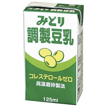 Kyushu Dairy Midori Prepared Soy Milk 125ml paper pack x 12 bottles [shipped in Japan]