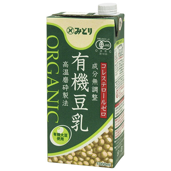 Kyushu Dairy Organic Soy Milk, No Adjustment of Ingredients, 1000ml x 12 (6 x 2) bottles [Shipped in Japan]