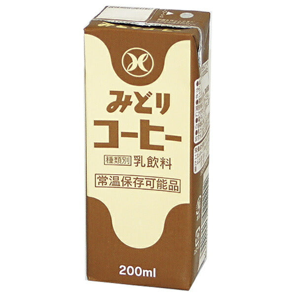 Kyushu Dairy Midori Coffee 200ml paper pack x 24 bottles [shipped in Japan]