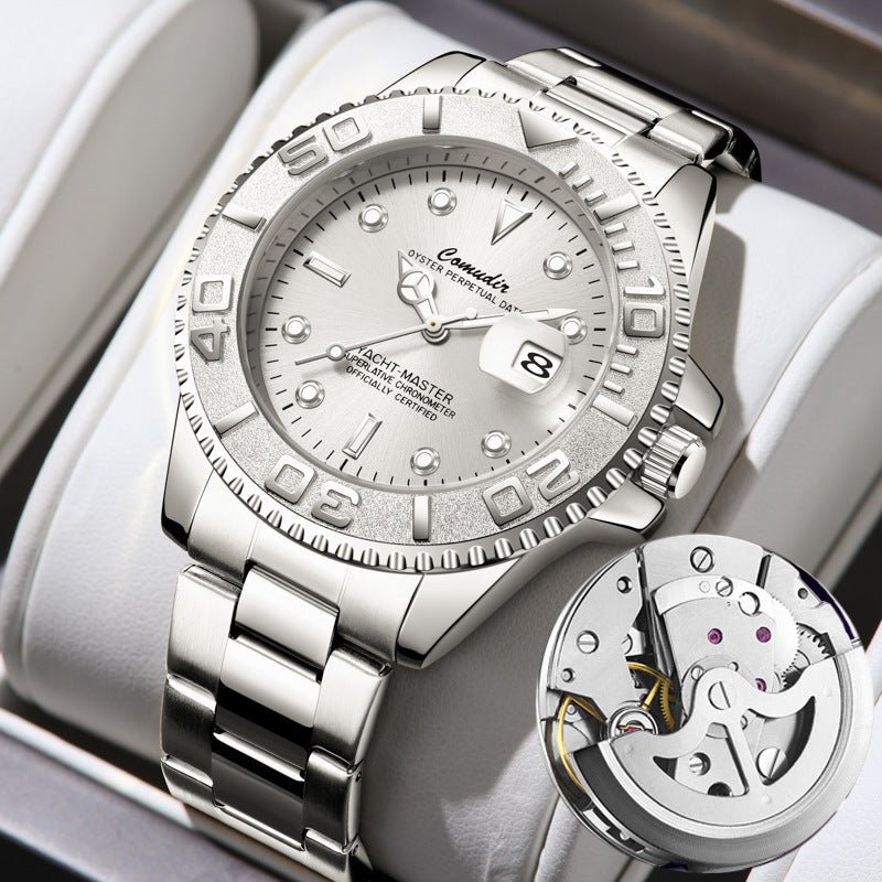 Submarine Automatic Mechanical Watch For Men – Gold & Silver Steel