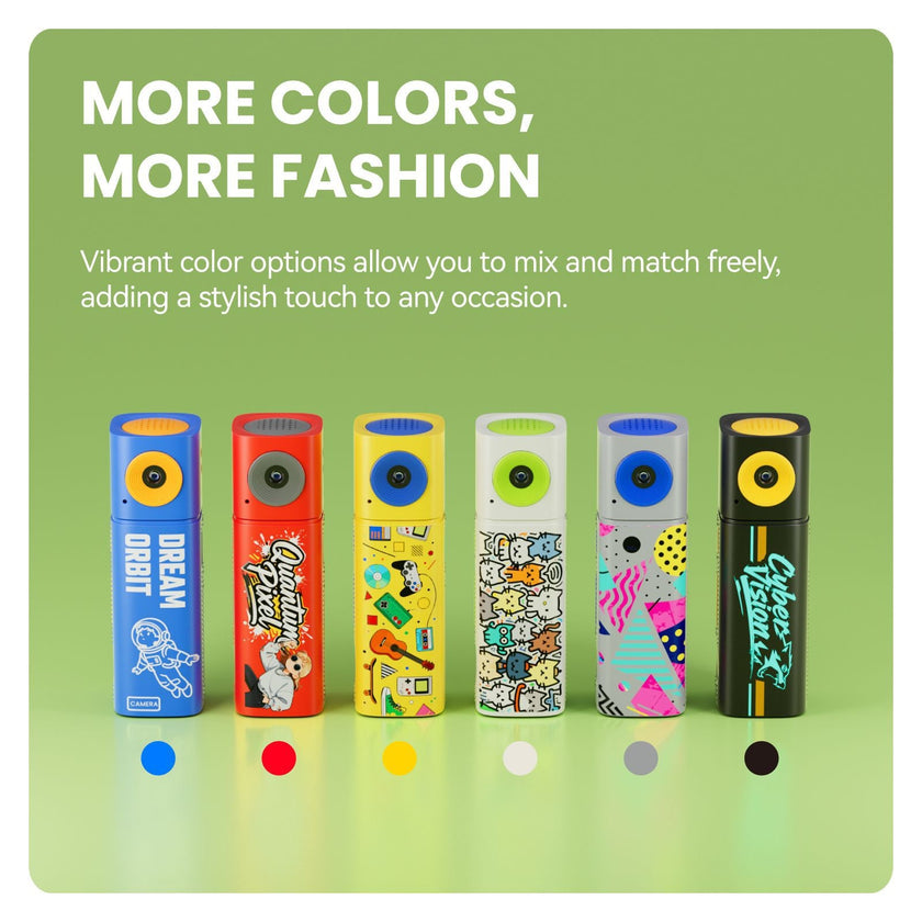 Mini HD Digital Camera CCD20, Thumb-Sized Compact Camera for Photography in 6 Colors