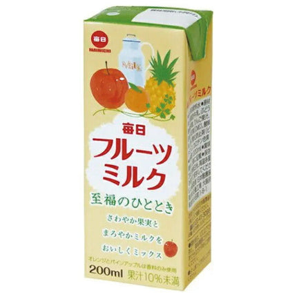 Mainichi Milk Mainichi Fruit Milk 200ml paper carton x 24 bottles 