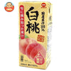 Lait Mainichi 100% Jus de Fruits Domestiques Pêche Blanche Paquet papier de 200 ml x 24 bouteilles 