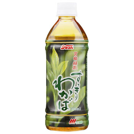 San-A Miyazaki Green Tea Refreshing Wakaba 500ml PET Bottle x 24 Bottles 