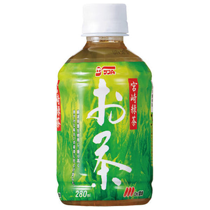 San-A Miyazaki Green Tea 280ml PET bottle x 24 bottles 