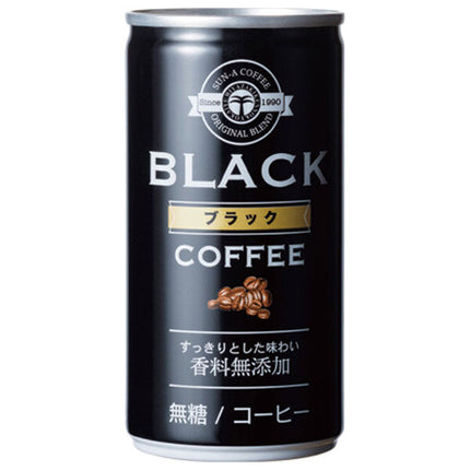 Sun A Black Unsweetened Coffee 190g Can x 30 Cans 