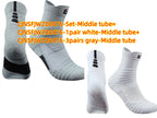 Cotton Blend Ankle Socks – Black, White & Gray | Short & Middle Tube