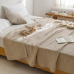 Waffle Cotton Yarn Air Conditioner Summer Cooling Duvet Solid Color Dormitory Comforter