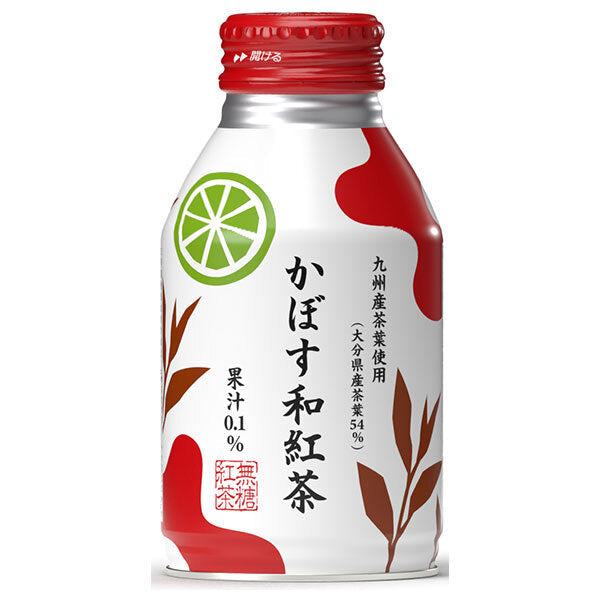 JA Foods Oita Kabosu Japanese Black Tea 275ml Bottle Can x 24 