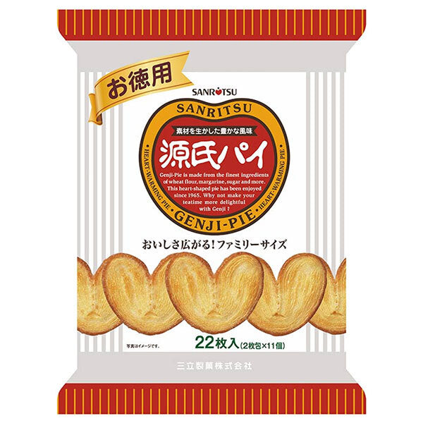 Sanritsu Seika Value Genji Pie 22 pieces x 12 bags [shipped in Japan]