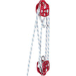 Twin Sheave Block And Tackle 1 2 X 200Ft Twin Sheave Block With Braid Rope 30-35KN 6600-7705LBS Double Pulley Rigging