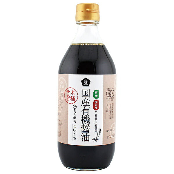 Muso Organic Dark Soy Sauce Honjozo 500ml x 4 bottles [Shipped in Japan]