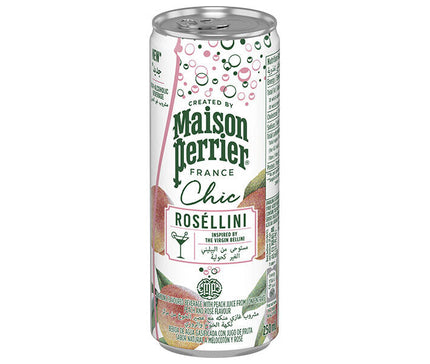 Commerce Japon-France Perrier Chic Rosellini canettes de 250 ml x 24 pièces 