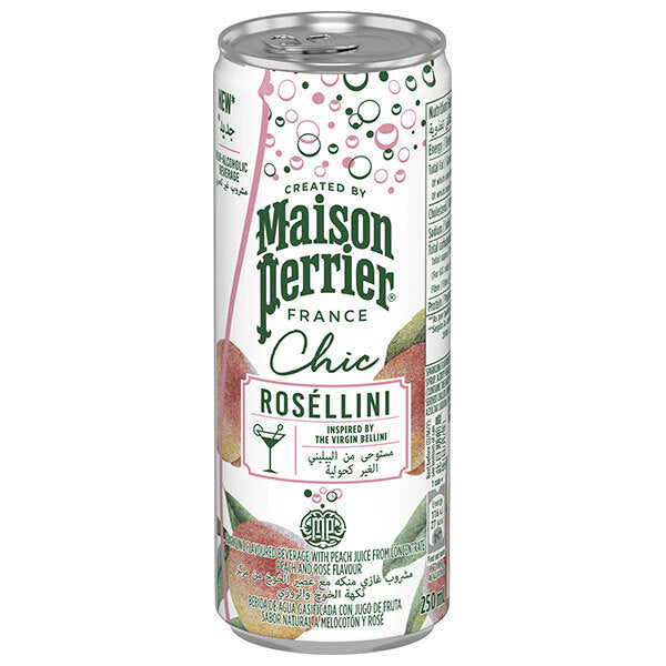 Commerce Japon-France Perrier Chic Rosellini canettes de 250 ml x 24 pièces 