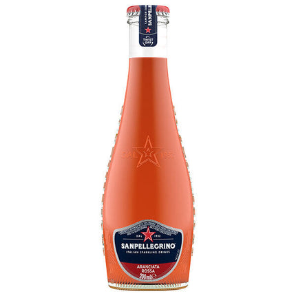 Nihonfutsu Boeki San Pellegrino Italian Sparkling Drink Aranciata Rossa (Blood Orange) 200ml bottle x 24 bottles 