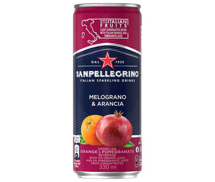 Japan-France Trade San Pellegrino Melograno Arancia (Pomegranate & Orange) 330ml can x 24 bottles [Shipped in Japan]