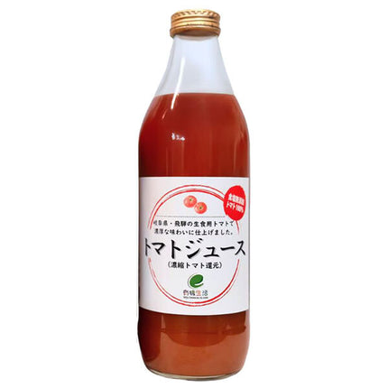 E Organic Life Tomato Juice Concentrated Tomato Reduction 1000ml bottle x 6 bottles [Shipped in Japan]
