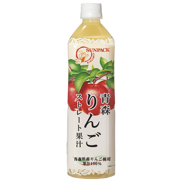 ゴールドパック 青森りんごストレート果汁 930gペットボトル×12本入【日本出荷】