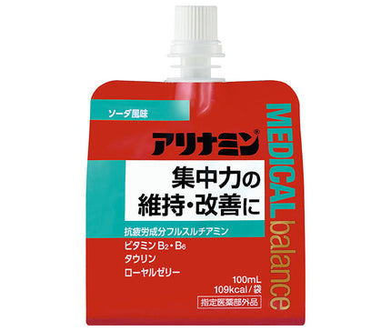 アリナミン製薬 アリナミン メディカルバランス ソーダ風味 100mlパウチ×36本入