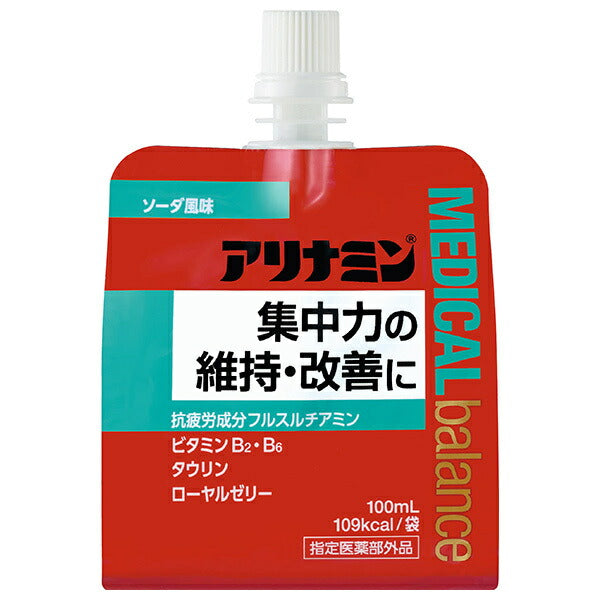 Alinamin Pharmaceutical Alinamin Medical Balance Saveur Soda Pochette 100 ml x 36 pièces 