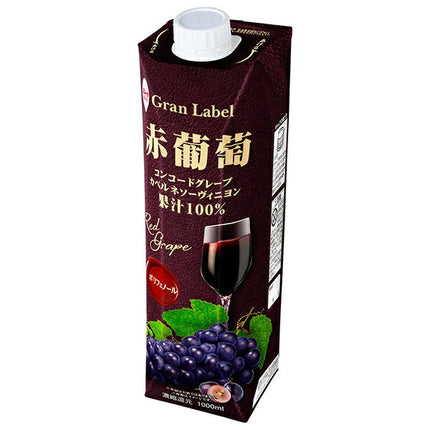 スジャータ 赤葡萄(濃縮還元) 1000ml紙パック×6本入【日本出荷】