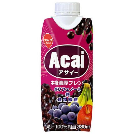 Sujata Acai Authentic Rich Blend (Prisma Container) 330ml paper pack x 12 bottles [Shipped in Japan]