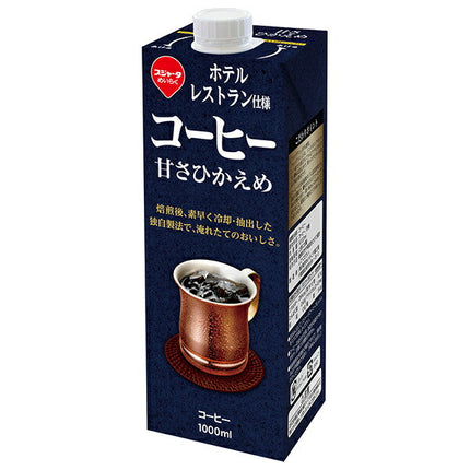 Sujata Hotel restaurant specification coffee, moderately sweet, 1000ml paper pack x 6 bottles [shipped in Japan]