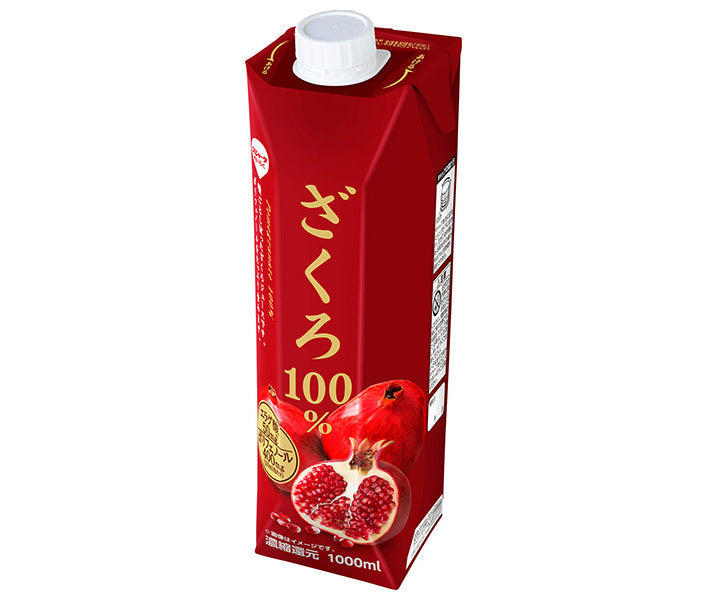 [11/25~ 10% OFF all products!!] Sujata 100% Pomegranate 1000ml paper pack x 6 bottles