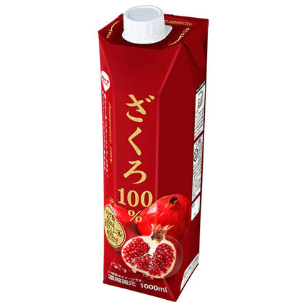 Sujata Pomegranate 100% 1000ml paper pack x 6 pieces [shipped in Japan]