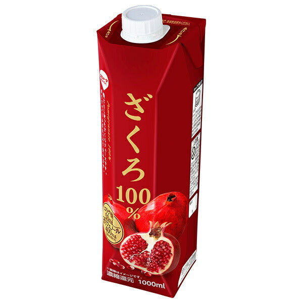 Sujata Pomegranate 100% 1000ml paper pack x 6 pieces [shipped in Japan]