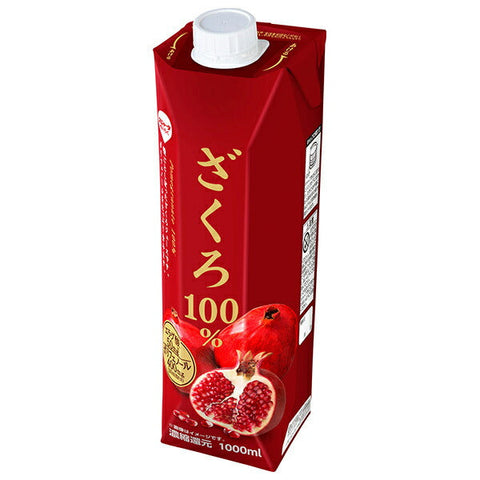 Sujata 100% Pomegranate 1000ml Paper Pack x 6 