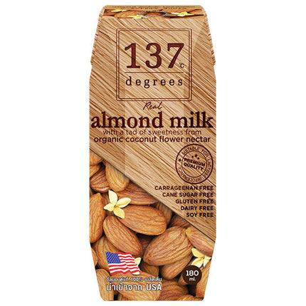 HARUNA 137 Degrees Almond Milk Original 180ml paper pack x 36 bottles [shipped in Japan]