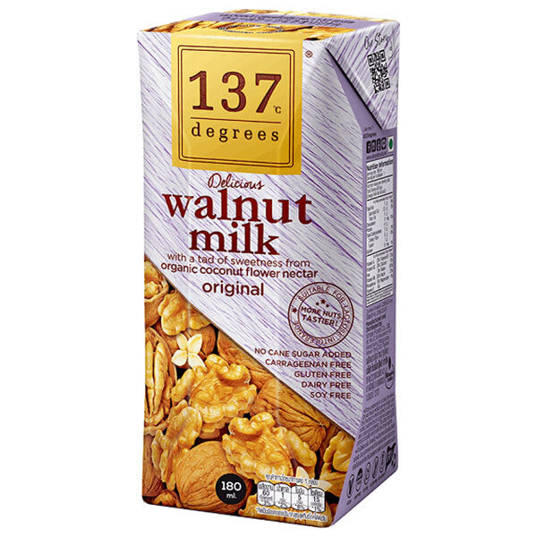 HARUNA 137 Degrees Walnut Milk (Prisma Container) 180ml paper pack x 36 bottles [Shipped in Japan]