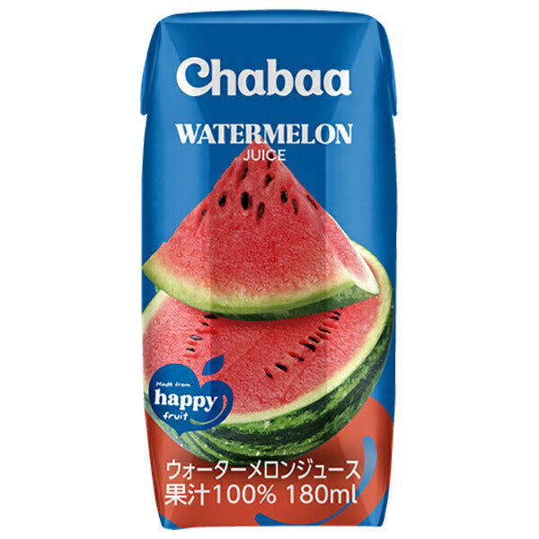 HARUNA(ハルナ) CHABAA チャバ 100% ウォーターメロン 180ml紙パック×36本入【日本出荷】