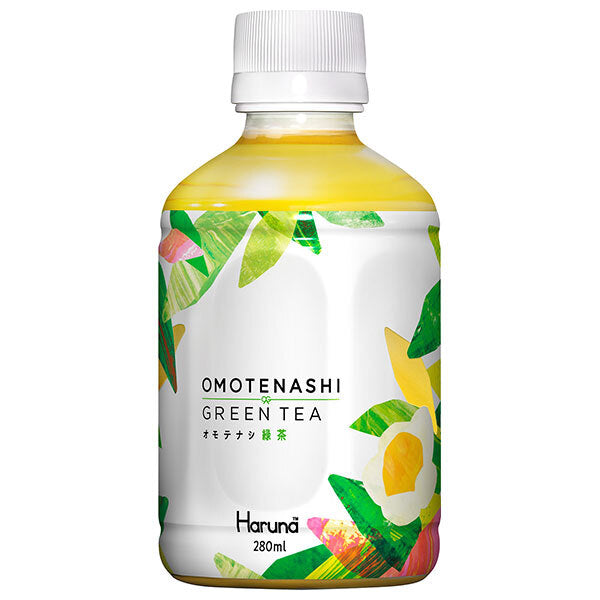 HARUNA Le Café Omotenashi Thé Vert Bouteille plastique 280ml x 24 pièces 