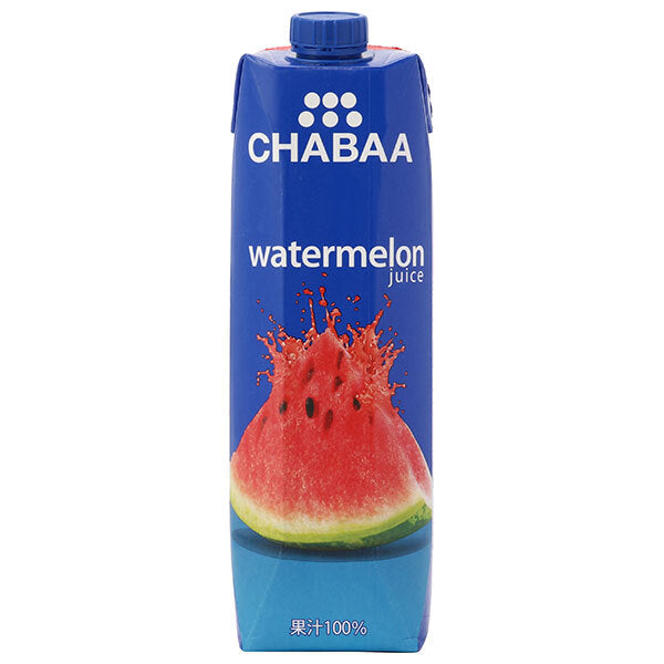 HARUNA CHABAA 100% Juice Watermelon (Prisma Container) 1L paper pack x 12 pieces [Shipped in Japan]